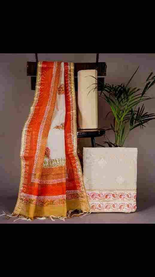 Gotta detailing chanderi suits